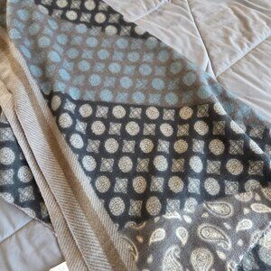 Pretty Persuasions Super Soft Pashmina Wrap Scarf NWT's Blue Grey